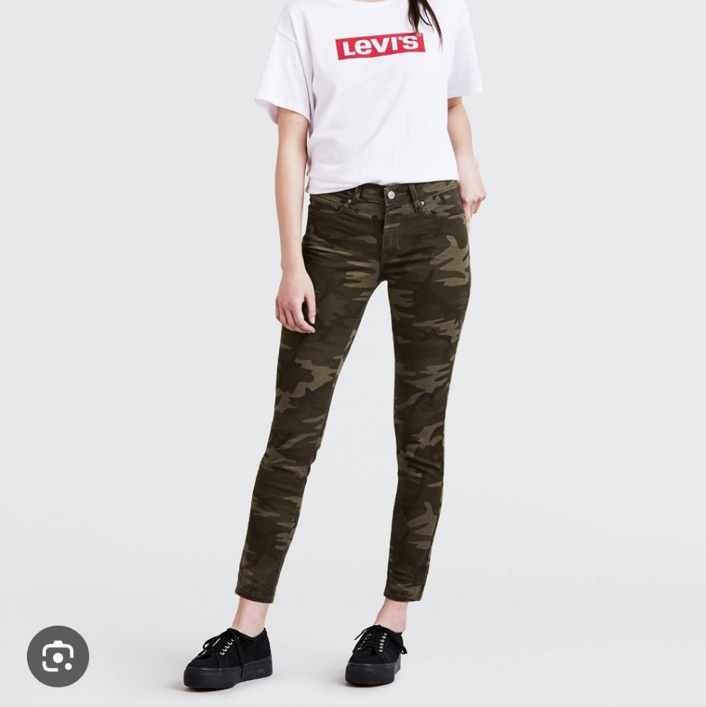 LEVI'S 711 Camo Print Skinny Ankle Women's Jeans 🪻 - Picture 4 of 10